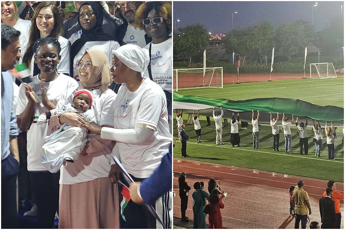 2-Month-Old Among 64 Nationalities Carrying UAE Flag As Abu Dhabi Sets World Record