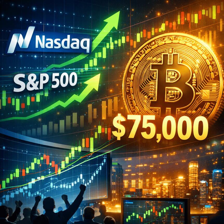 Tech Rally Buoys Nasdaq, S&P 500 As Bitcoin Hits $75K — BIGNEWS — ERYU PROJECT