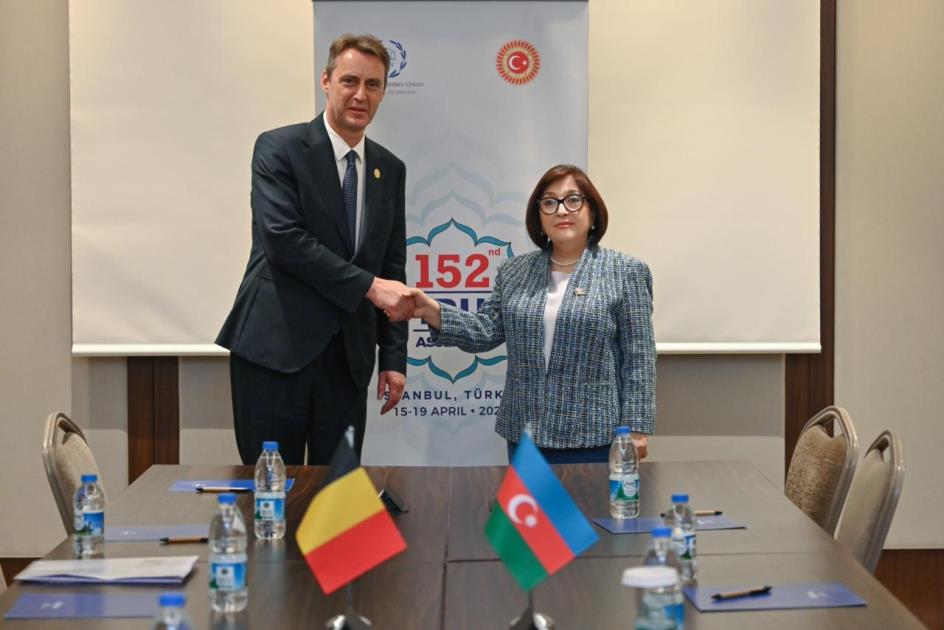 Azerbaijani Parliament Speaker Briefs Belgian Counterpart On Country's Normalization Process With Armenia (PHOTO)