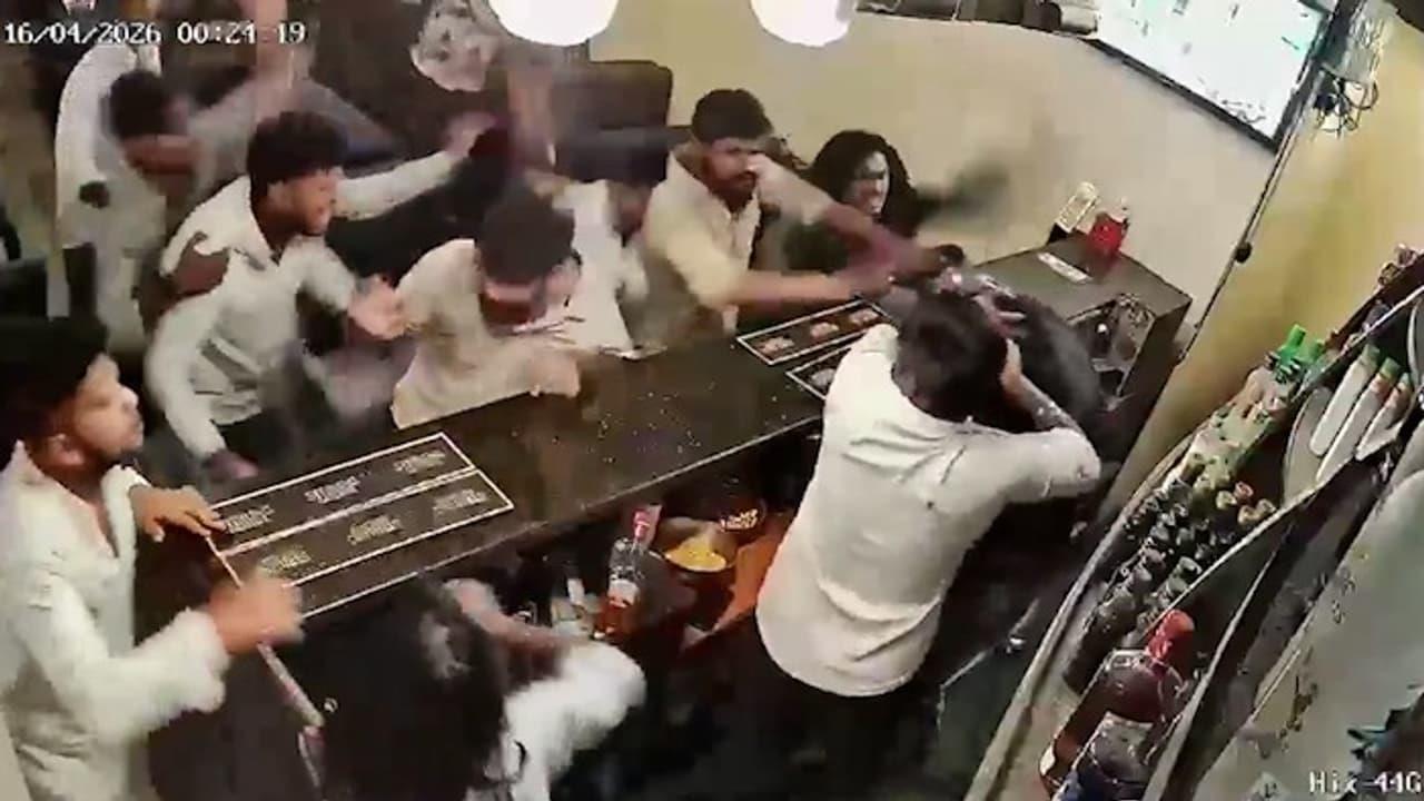 CCTV Shows Bar Vandalised in Nagpur After Alcohol Refusal