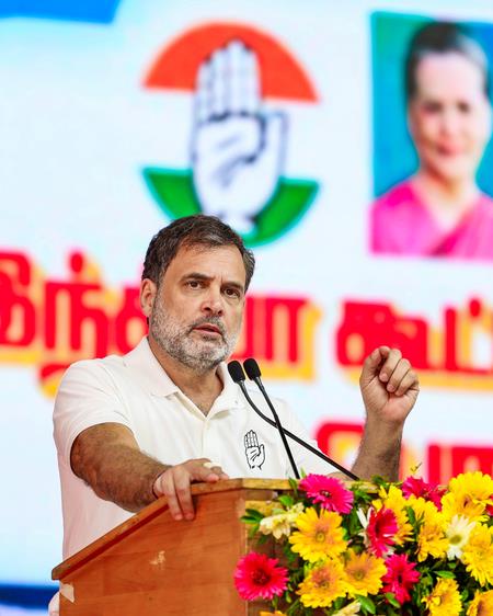 Lop Rahul Gandhi Accuses BJP Of Using AIADMK As 'Proxy' To Enter Tamil Nadu