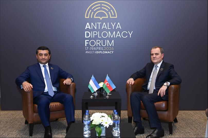 Azerbaijan And Uzbekistan Fms Discuss Regional Security And Bilateral Ties (PHOTO)