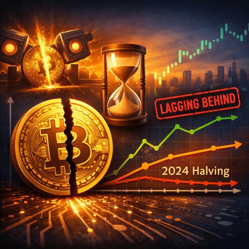 Bitcoin'in 2024 Halving Döngüsü Önceki Döngülerden Geri Kalıyor