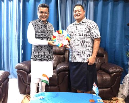 Mos Pabitra Margherita Meets Tuvalu Minister To Boost Cooperation On Climate, Sustainable Development
