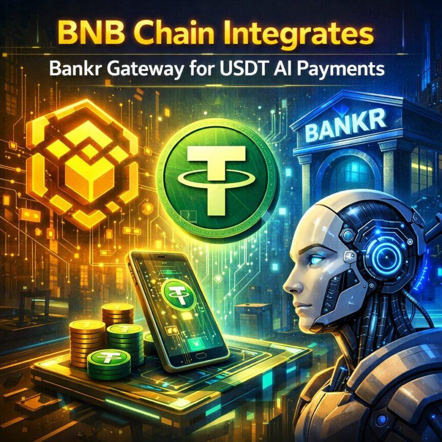 سلسلة BNB تدمج بوابة Bankr لمدفوعات USDT للذكاء الاصطناعي