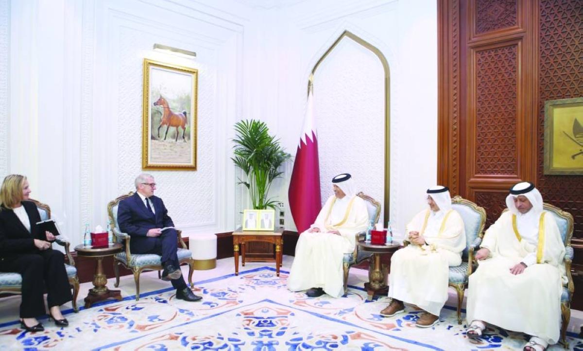 Shura Council Speaker Meets Georgia, Finland Envoys