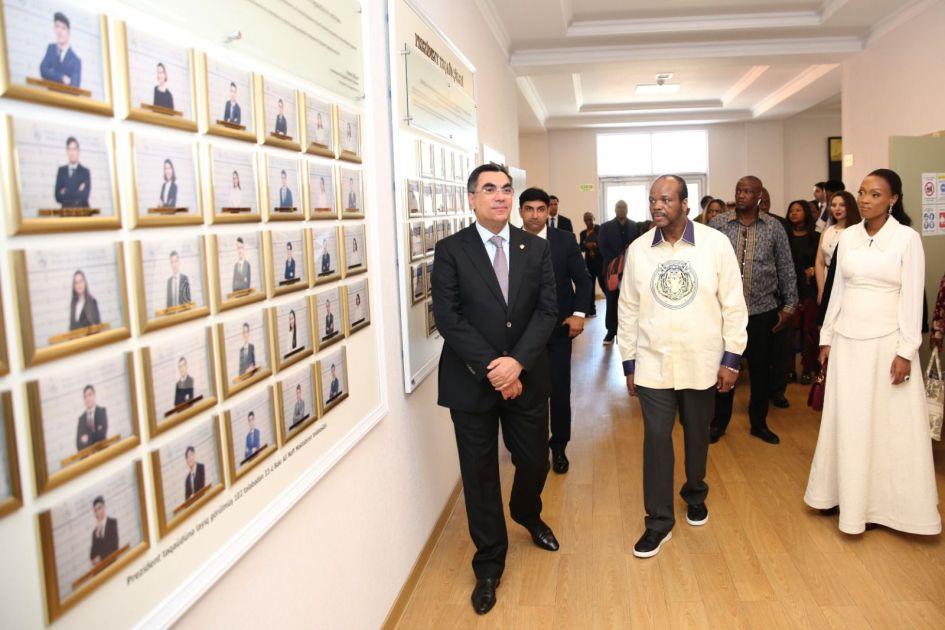 King Mswati III Visits SOCAR Higher Oil School In Baku