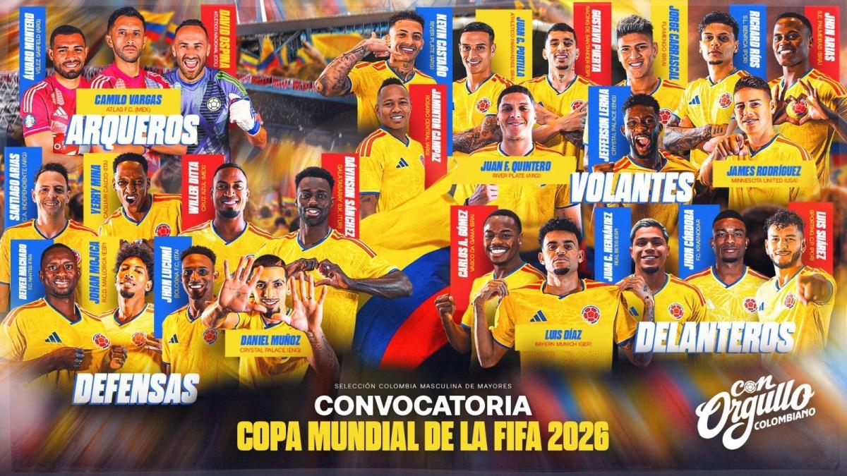 Colombia Names Rodriguez, Diaz In World Cup Squad
