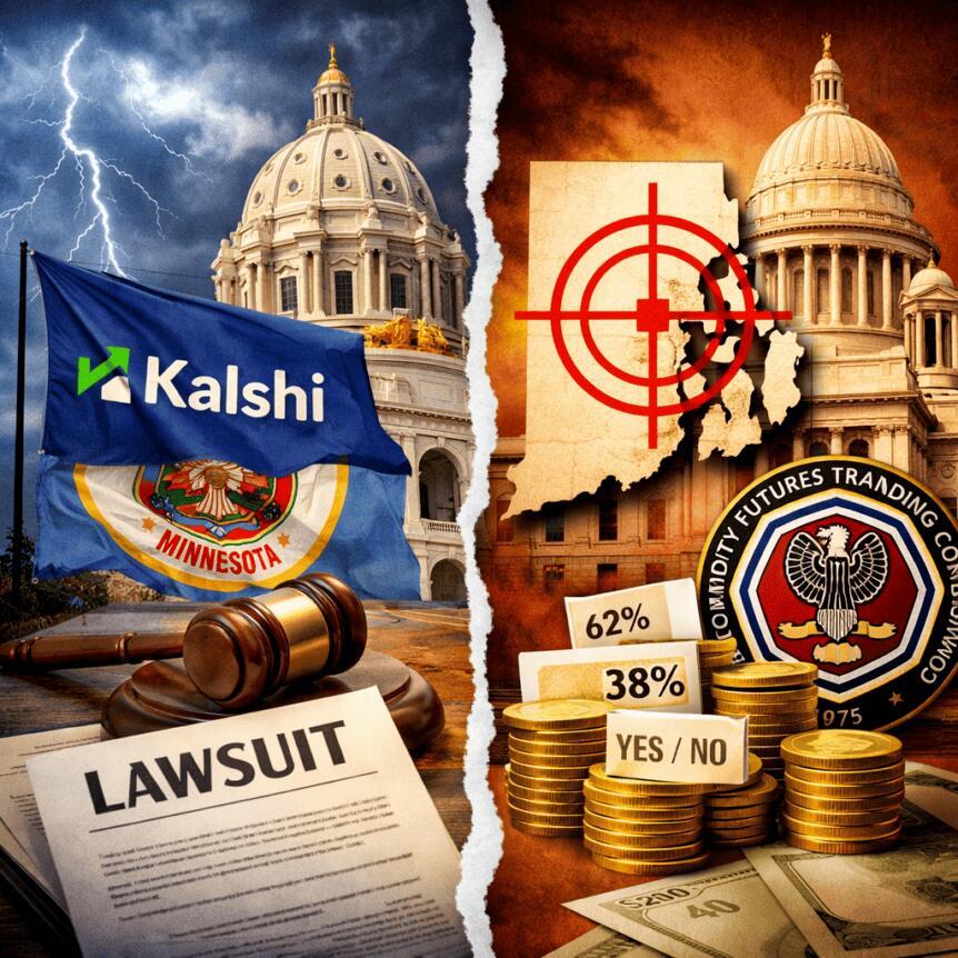 Kalshi Sues Minnesota    CFTC Targets Rhode Island-Prediction Markets