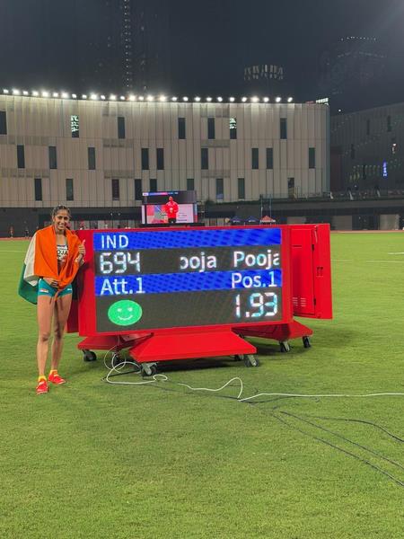 Asian U20 Athletics: Pooja Improves Women's National High Jump Record In Hong Kong