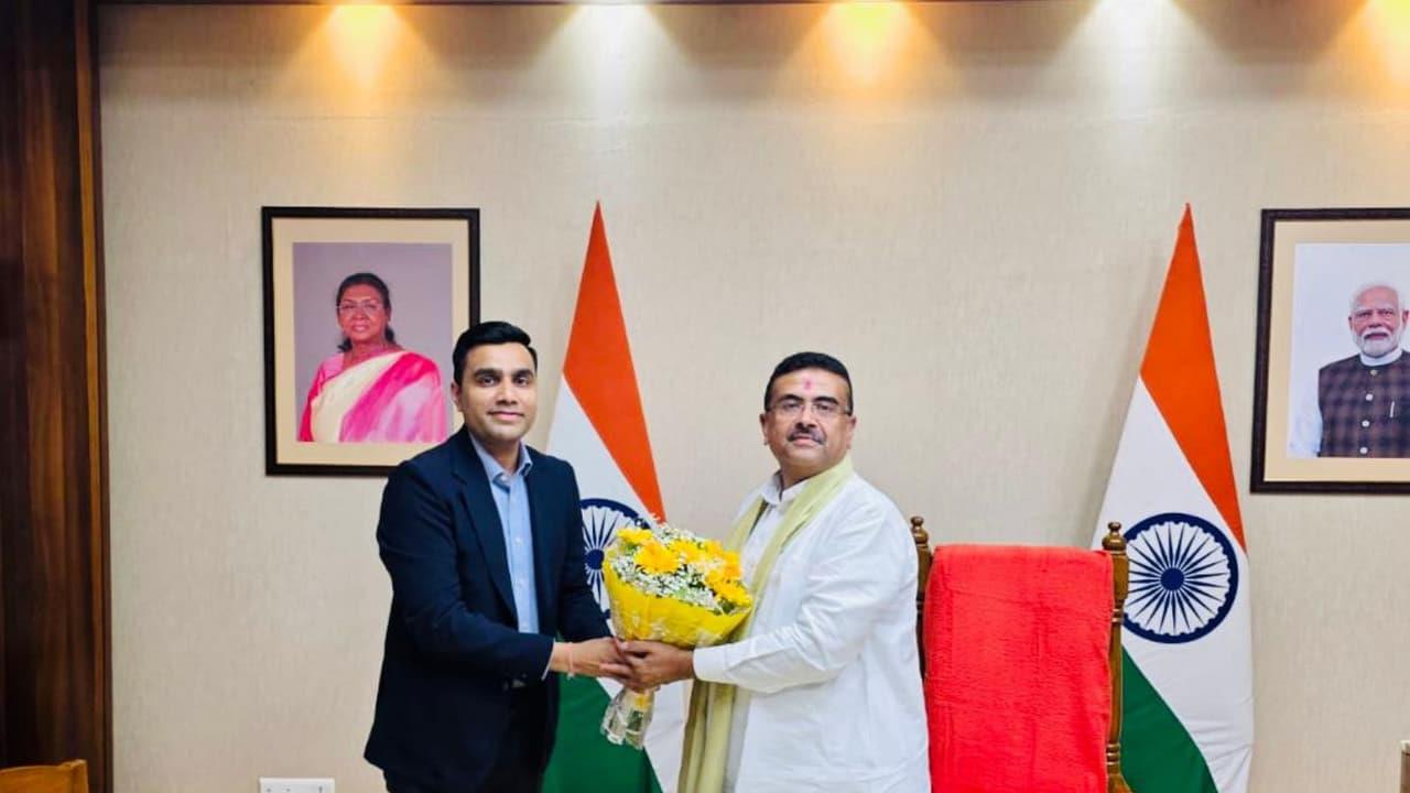 Karan Adani Meets Bengal CM Suvendu Adhikari, BJP Office Opened