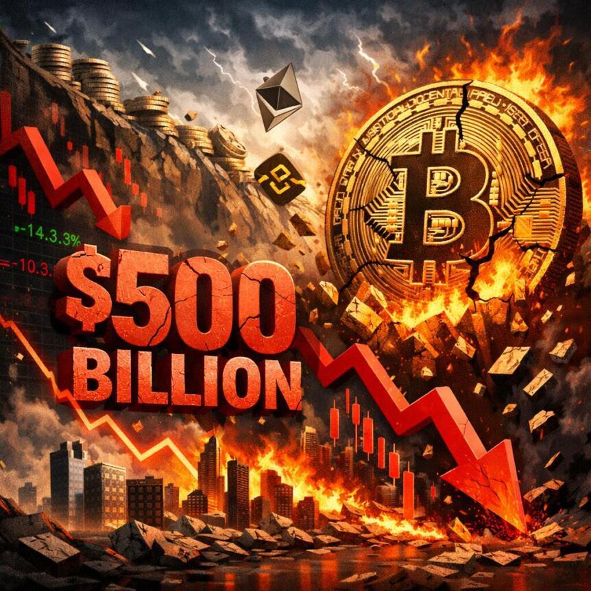 Crypto Market Reset Wipes Out $500 Billion In Just 25 Days With Bitcoin Leading Mass Sell-Off