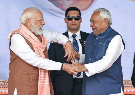 Nitish Kumar Hails PM Modi's 12-Year Tenure, Praises Governance Model