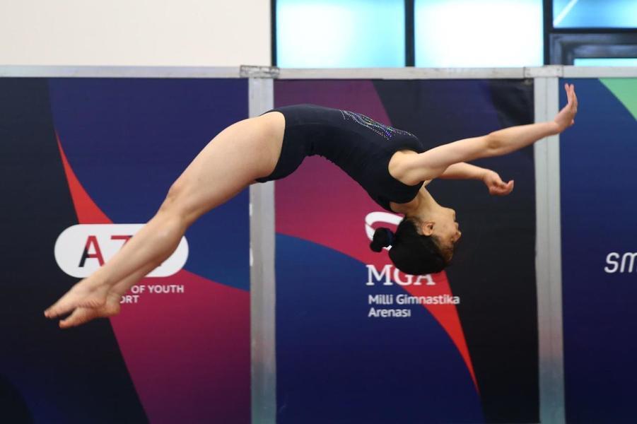 Azerbaijan Trampoline And Tumbling Championships Held In Baku (PHOTO)