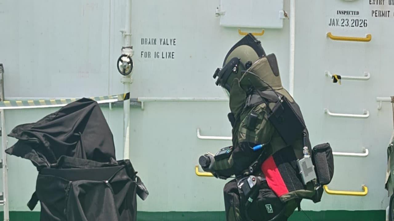 Indian Navy Recovers Unexploded Missile From Oil Tanker Off Oman Coast