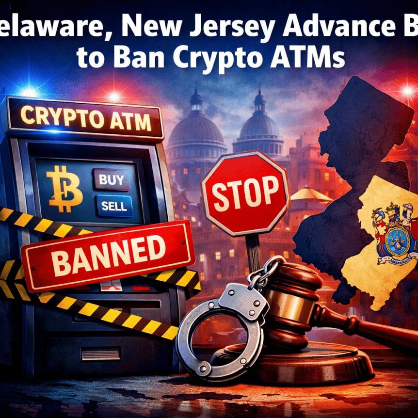 Delaware, New Jersey Advance Bills To Ban Crypto Atms