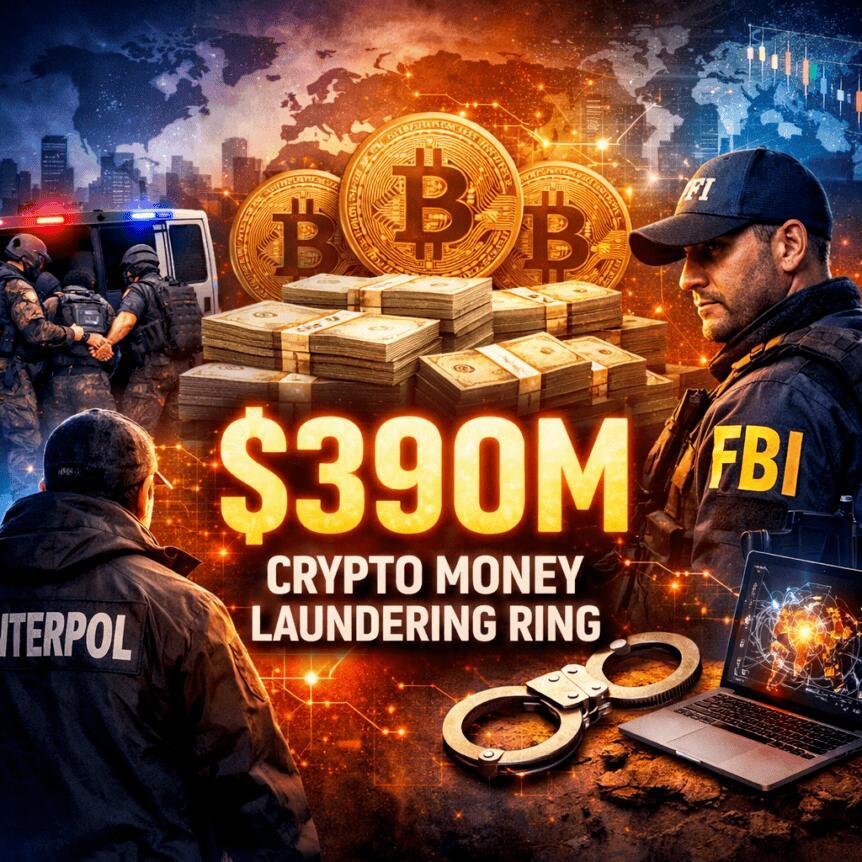 Global Sting Dismantles $390M Crypto Money-Laundering Ring