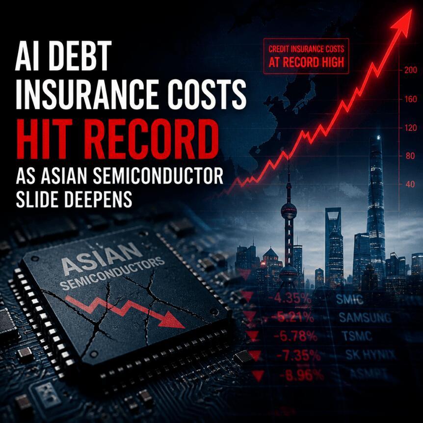 AI Debt Insurance Costs Hit Record As Asian Semiconductor Slide