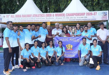 Central Railway Emerges Champion In Railway Athletics Tournament