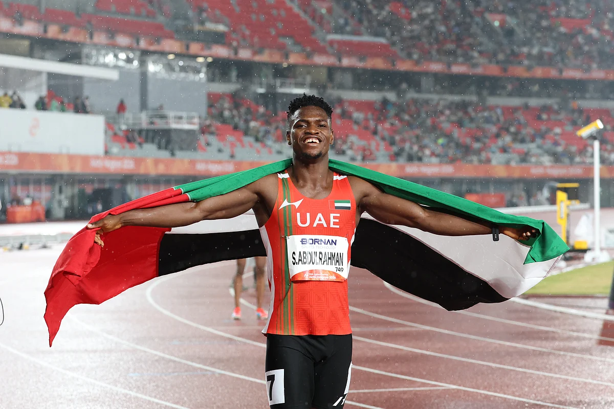 UAE Claims Silver In Men's 400M Final, Just 0.09 Seconds Shy Of Gold At Asian Games