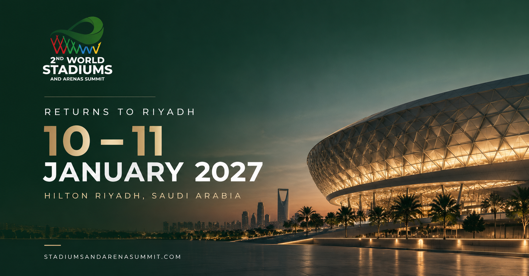 Riyadh To Welcome Global Sports Infrastructure Leaders At World Stadiums & Arenas Summit In January 2027