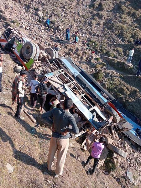 Nine Injured As Bus Rolls Down Into Gorge In J&K's Udhampur