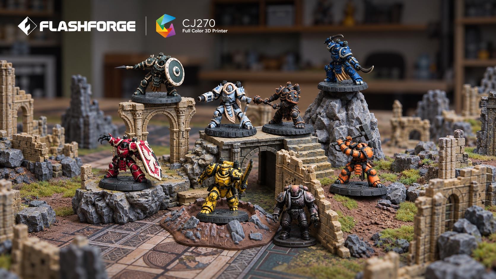 Flashforge CJ270 Brings Full-Color 3D Printing To Tabletop Miniatures ...